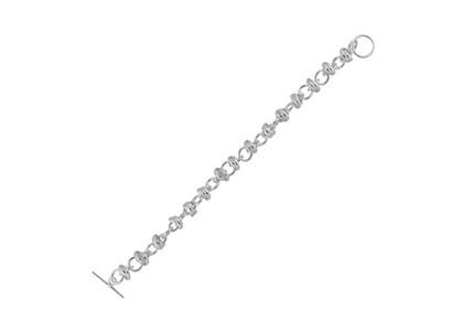 Silver Plated Toggle Bracelet